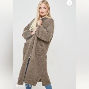 Cashmere & Cotton Isla Yak & Alpaca Longline Coatigan